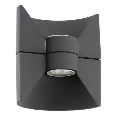 IP44 Outdoor Up & Down Wall Light Anthracite Aluminium 2.5W Built in LED Lamp