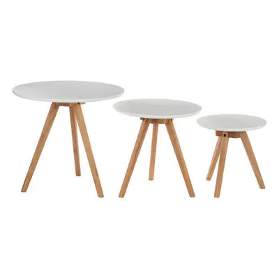 Premier Housewares Set of side Tables with Tapered Legs