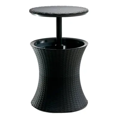 Keter Pacific Cool Bar Rattan Antracite Outdoor Accent Table Party Deck