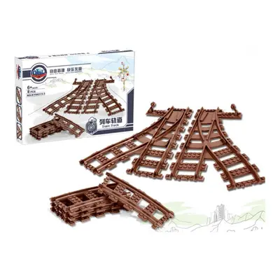 (A) Classic Electric Train Track Blocks Set Toys for Kids Gift