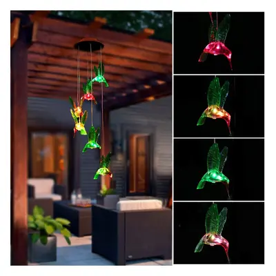 Bird Wind Chime Gardening Decoration Outdoor Decoration Autoxic Induction Belt Hook