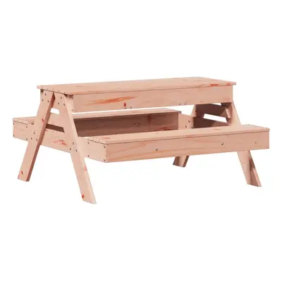 vidaXL Picnic Table with Sandpit for Kids Play Solid Wood Solid Wood Douglas