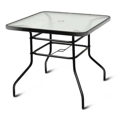 80cm Patio Table, Rectangle Metal Coffee/Tea Table Dining Table