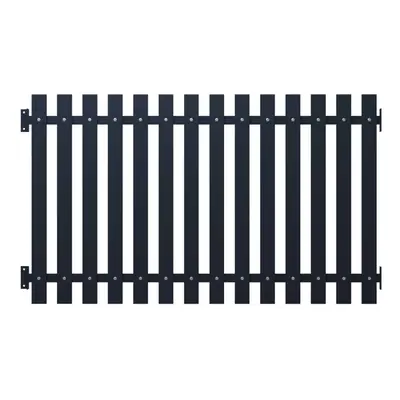 vidaXL Fence Panel Anthracite 170.5x100cm Powder-coated Steel Garden Barrier