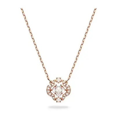 Swarovski Swarovski Sparkling Dance necklace, White, Rose gold-tone plated