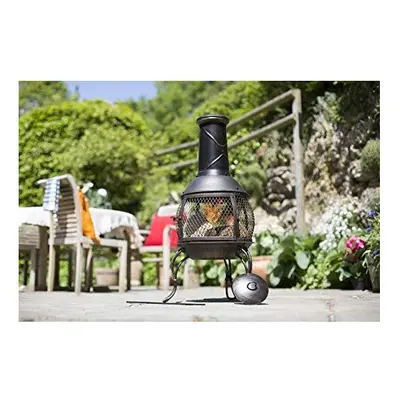 La Hacienda Leon Mesh Steel Chimenea Medium, Bronze Effect