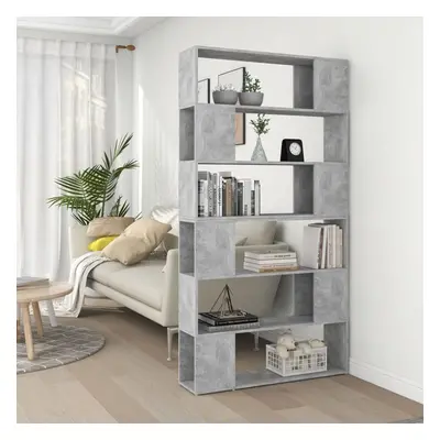 vidaXL Book Cabinet Room Divider Concrete Grey Room Partition Privacy Screen