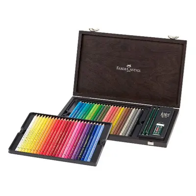 Faber-Castell Polychromos Colouring Pencils Wooden Case Gift