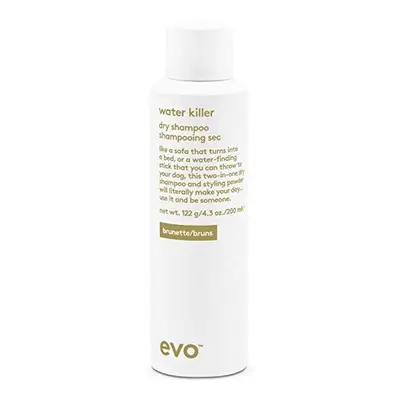 EVO Water Killer Dry Shampoo Brunette - Absorbs Oil to Refresh Hair, Brunette Pigment that Blend