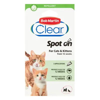 (120 Weeks) Bob Martin Clear Flea & Tick Spot On For Cats