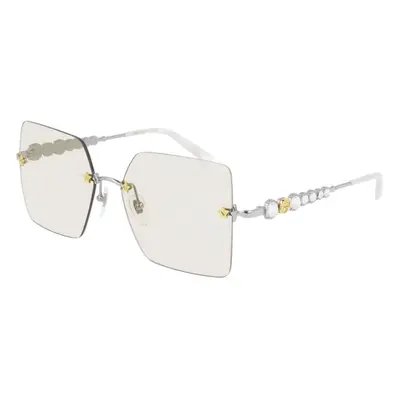 Gucci GG0644S Silver-Gold/Yellow Sunglasses