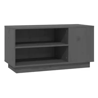 (Grey) vidaXL Solid Wood Pine TV Cabinet Wooden TV Stand Media Unit Multi Colours