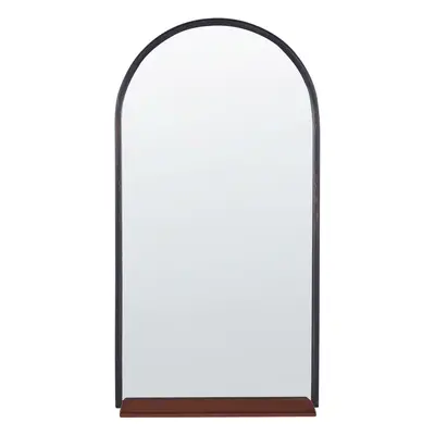 Wall Mirror with Shelf DOMME cm cm Metal Silver