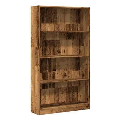 (old wood, x x cm) vidaXL Book Cabinet Display Rack Bookshelf Storage Shelf Rack Engineered Wood