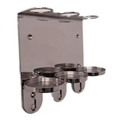 WALL MOUNT 300ml TRIPLE DISPENSER CHROME HOLDER ideal for Molton Brown & Sea Kelp Bottles