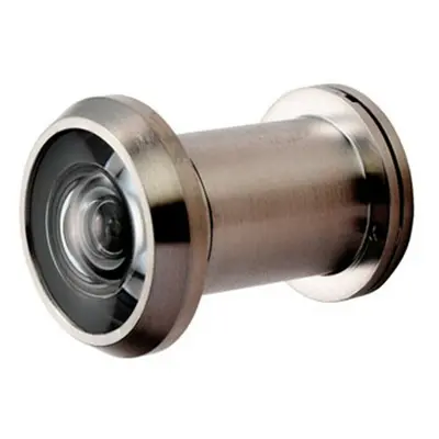 External Door Peephole Crystal Lens Degree Viewing Angle Satin Steel