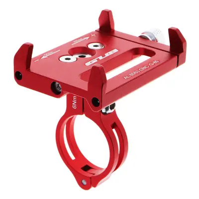 (Red) Bicycle Phone Holder Bracket for Phone GPS Devices Up To 6.2 Inch