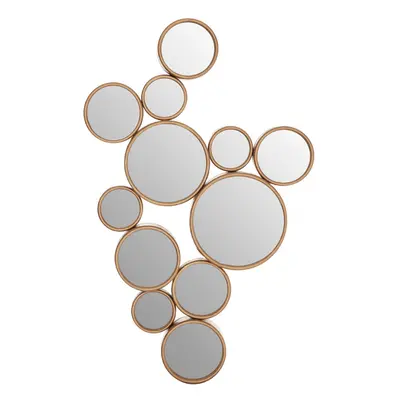 Premier Housewares Persephone Gold Finish Small Wall Mirror