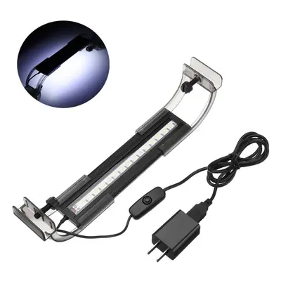 2.5W 18cm Adjustable LED Aquarium Fish Tank Super Slim Light Lamp Black