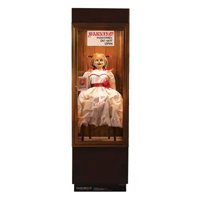 Annabelle Possessed Doll Glass Case Lifesize Cardboard Cutout