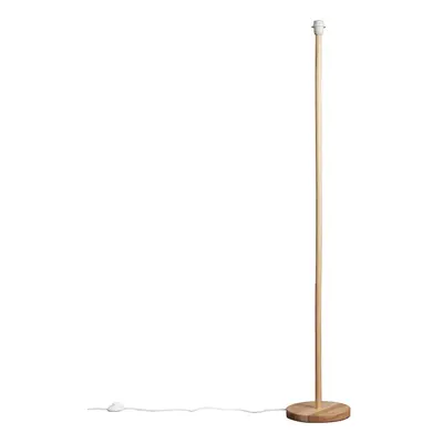 Modern Scandi Floor Lamp Base in a Light Wooden Finish