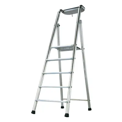 1.2m MAX STABILITY Platform Step Ladders Tread Anti Slip Aluminium DIY Steps