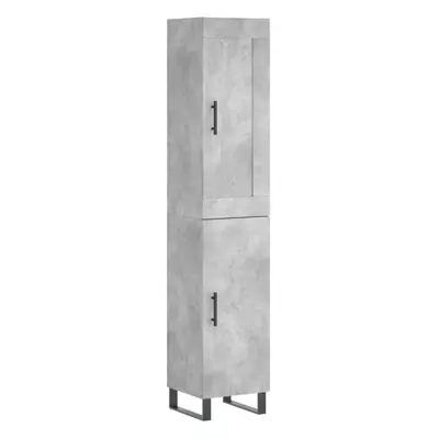 (concrete grey, door) vidaXL Highboard Sideboard Tall Storage Cabinet Side Cabinet Engineered Wo