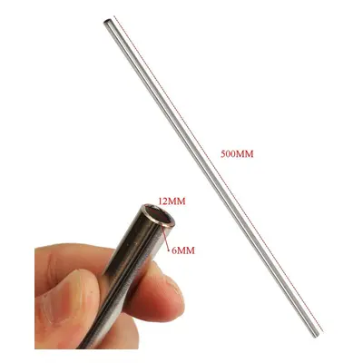 (500mm) OD12mm x ID6mm Stainless Steel Capillary Tube Pipe Length 250/500/600/800mm