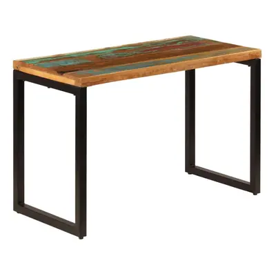 vidaXL Dining Table Solid Reclaimed Wood and Steel Industrial Kitchen Dinner