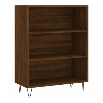 (brown oak) vidaXL Bookcase Storage Unit Sideboard Bookshelf Concrete Grey Engineered Wood