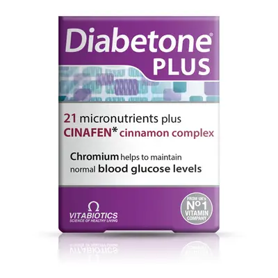 Vitabiotics Diabetone Plus with Cinafen Tablets (Pack of 4)