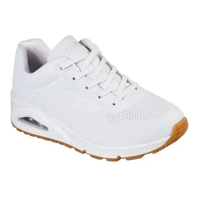 (3 UK, White) Skechers Womens/Ladies Uno Stand On Air Trainers