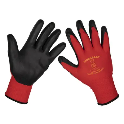 120 PAIRS Flexible Nitrile Foam Palm Gloves - - Abrasion Resistant Protection