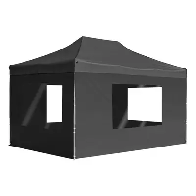 Garden Furniture Set Professional Folding Party Tent with Walls Aluminium 4.5x3 m Anthracite