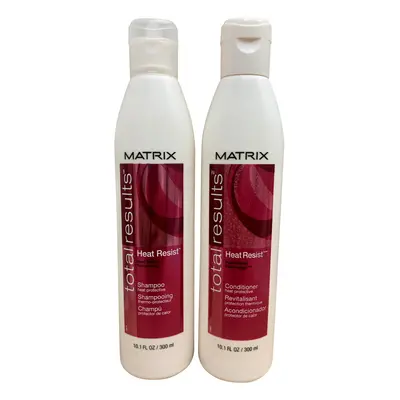 Matrix Total Results Heat Resist Shampoo & Conditioner All Hair Types 10.1 OZ Each