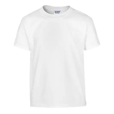 Gildan Extra Small Irregular Youth Short Sleeves T-shirt, White - Case of