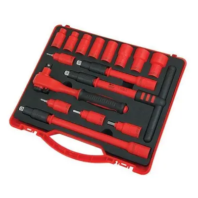 1000V Insulated 16Pcs 3/8" inch VDE Socket Ratchet Bit Tool Set (Neilsen CT2770)