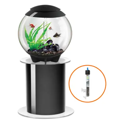 biOrb Halo 60L Aquarium in Grey with MCR LED Lighting with Stand and Heater Pack