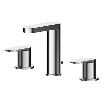 Round Deck Tap Hole Basin Mixer Tap & Pop Up Waste - Chrome