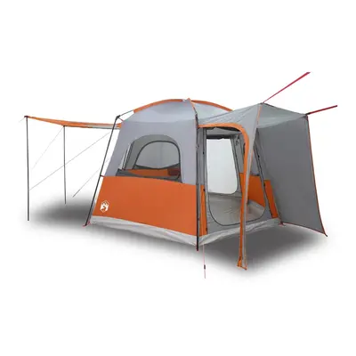 vidaXL Car Tent 4-Person Car Tailgate Shade Tent Grey and Orange Waterproof