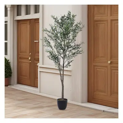 210cm Artificial Olive Tree Decorative Plant in Planter