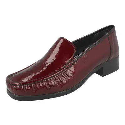 Ladies Rieker Smart Loafer Shoes - Red Synthetic - UK Size - EU Size 40.5 - US Size