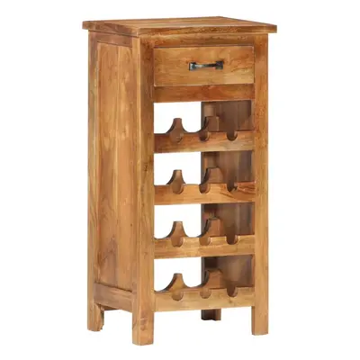 vidaXL Solid Acacia Wood Wine Cabinet 40x30x80cm Bottle Rack Holder Sideboard