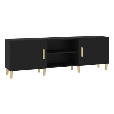 (Black) vidaXL TV Cabinet Engineered Wood Indoor TV Console Media Unit Multi Colours