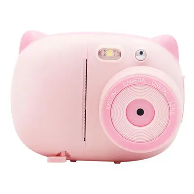 (Pink) HD Mini15MP 1080P Portable Rechargeable Children Kids Instant Camera Photo Printer