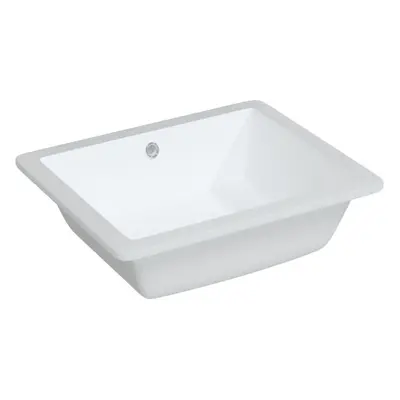 (50 x 40.5 x 18.5 cm) vidaXL Bathroom Sink Wash Basin Countertop Basin White Rectangular Ceramic