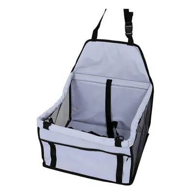 (Grey) Portable Foldable Pet Safety Travel Car Safe Pet Cat Dog Front Seat Bag