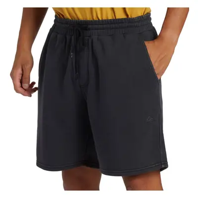 (L, Black) Quiksilver Mens Salt Water Elasticated Waist Jogger Sweatshorts