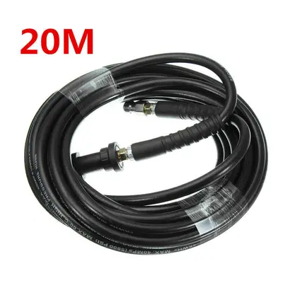 (20M) 6m to 20m Pressure Washer Sewer Drain Cleaning Hose Pipe Tube Cleaner for Karcher K