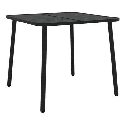 (80 x x cm) vidaXL Garden Table Outdoor Table Patio Dining Coffee Table Anthracite Steel